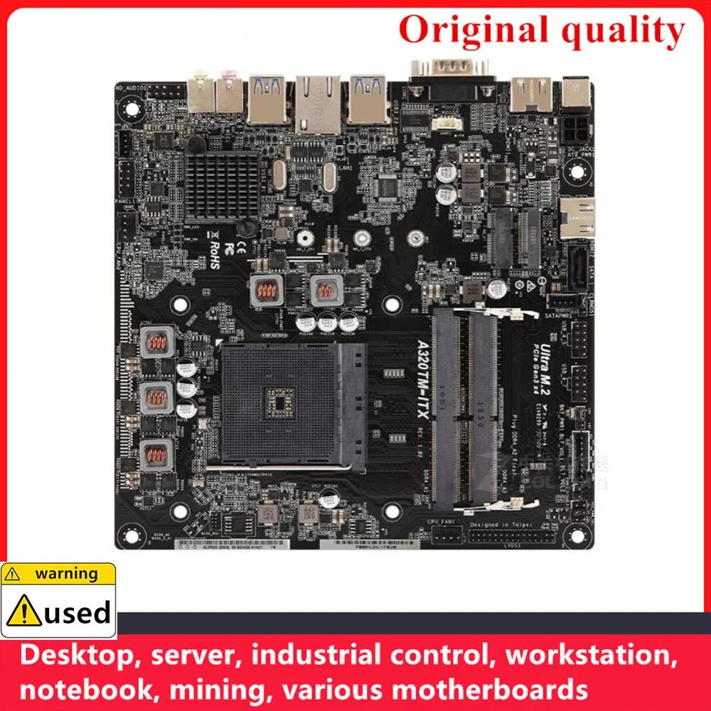 ASROCK A320TM-ITX ITX ̴ A320i   AM4 DDR4 32GB, AMD A320 ũž κ SATA III USB3.0 